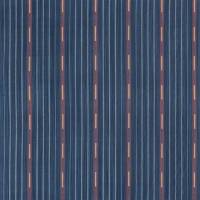 Moki Stripe Fabric - Indigo