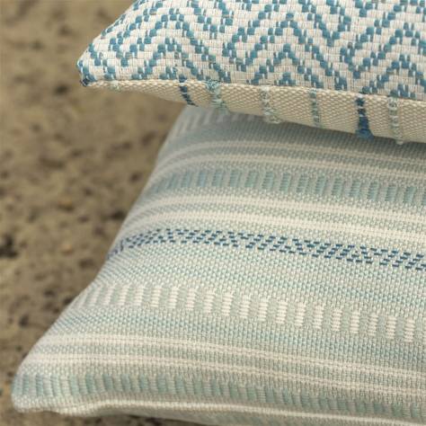William Yeoward Cuzcita Outdoor Fabrics Camarena Fabric - Ocean - FWY8103/03 - Image 2