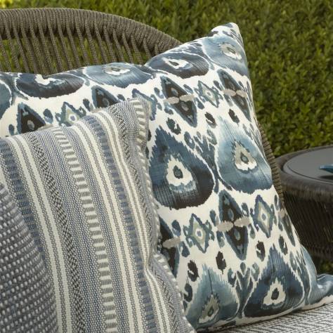 William Yeoward Cuzcita Outdoor Fabrics Camarena Fabric - Indigo - FWY8103/04 - Image 2