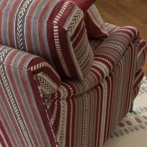 William Yeoward Pensthorpe Fabrics Irene Fabric - Rouge - FWY8093/01