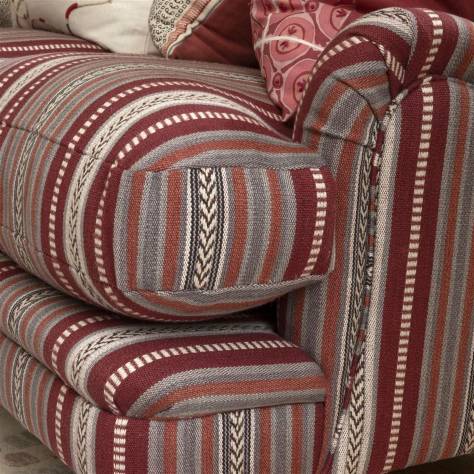 William Yeoward Pensthorpe Fabrics Irene Fabric - Rouge - FWY8093/01