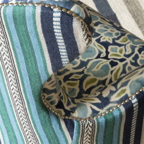 William Yeoward Pensthorpe Fabrics Lechlade Fabric - Ocean - FWY8090/04 - Image 3