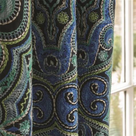 William Yeoward Khotan Fabrics Bukhara Fabric - Ocean - FWY8121/01 - Image 2