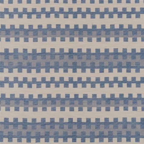 William Yeoward Khotan Fabrics Hozho Fabric - Indigo - FWY8125/02