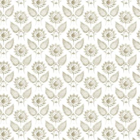 William Yeoward Khotan Fabrics Medici Flower Fabric - Latte - FWY8117/04