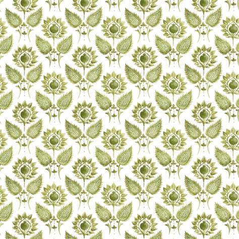William Yeoward Khotan Fabrics Medici Flower Fabric - Sage - FWY8117/03