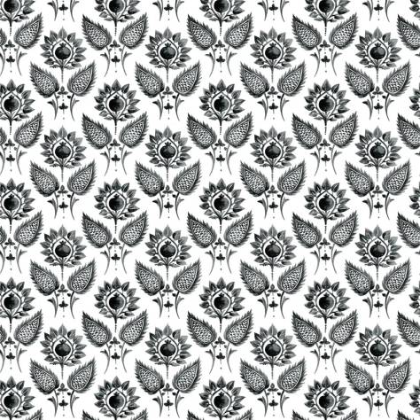 William Yeoward Khotan Fabrics Medicii Flower Fabric - Slate - FWY8117/02 - Image 1