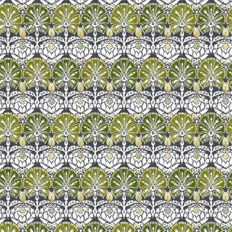 William Yeoward Khotan Fabrics Ottoman Damask Fabric - Forest - FWY8119/02 - Image 1
