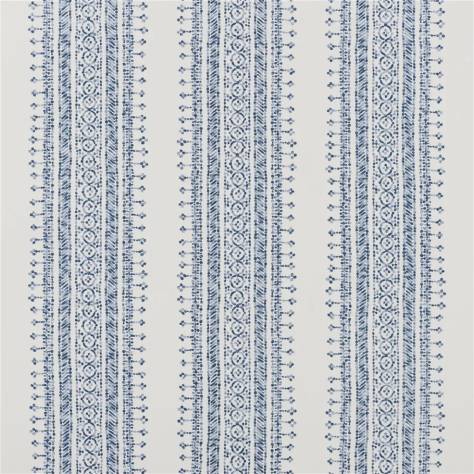 William Yeoward Khotan Fabrics Sashiko Fabric - Denim - FWY8123/01