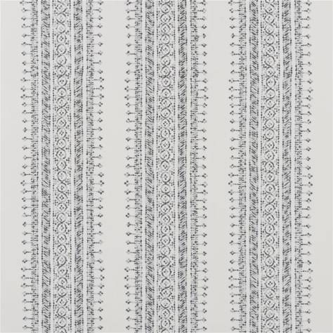 William Yeoward Khotan Fabrics Sashiko Fabric - Slate - FWY8123/02 - Image 1