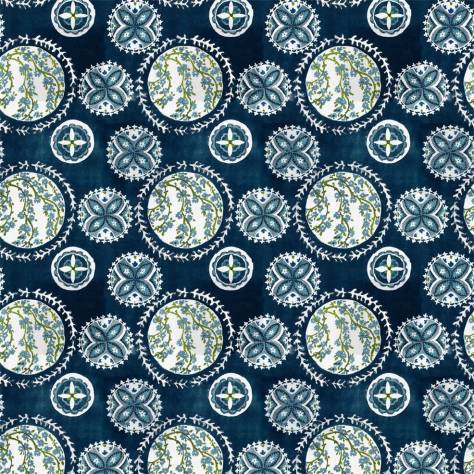 William Yeoward Khotan Fabrics Temari Fabric - Ocean - FWY8118/01