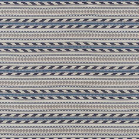 William Yeoward Khotan Fabrics Tokola Fabric - Indigo - FWY8124/02