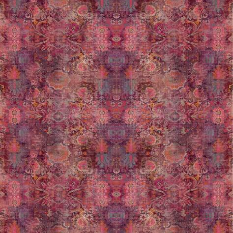 Linwood Fabrics Omega Prints Velvet Genie Fabric - Magenta - LF2094FR/002 - Image 1
