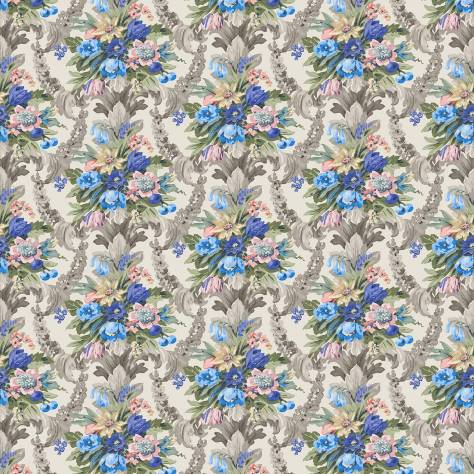 Linwood Fabrics Omega Prints Velvet Wakehurst Velvet Fabric - Pastel - LF2101FR/001 - Image 1