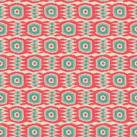 Linwood Fabrics Omega Prints Velvet Casper Fabric - Watermelon - LF2106FR/003 - Image 1