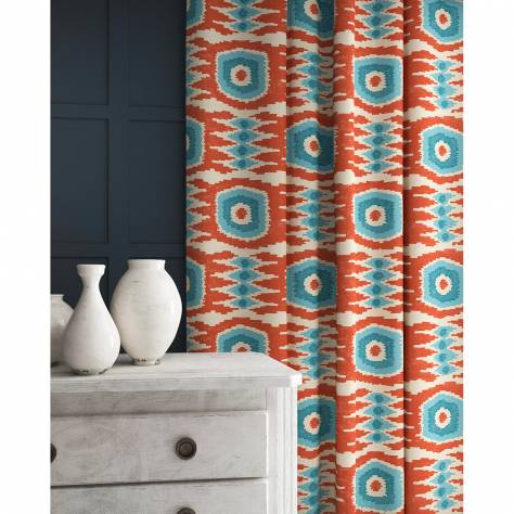 Linwood Fabrics Omega Prints Velvet Casper Fabric - Mandarin - LF2106FR/004 - Image 4