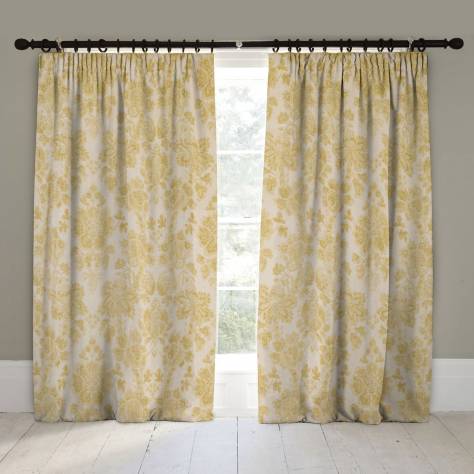 Linwood Fabrics Arcadia Prints Fabrics Cranbourne Fabric - Sunshine - LF1820C/001 - Image 4