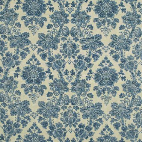 Linwood Fabrics Arcadia Prints Fabrics Cranbourne Fabric - Dutch Blue - LF1820C/003