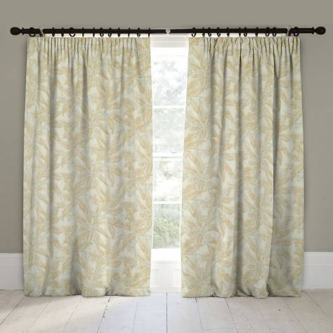 Linwood Fabrics Arcadia Prints Fabrics Loseley Fabric - Autumn Gold - LF1822C/001 - Image 4