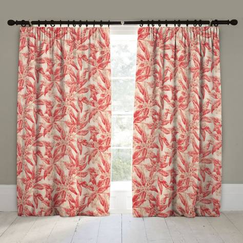 Linwood Fabrics Arcadia Prints Fabrics Loseley Fabric - Cherry Bakewell - LF1822C/002