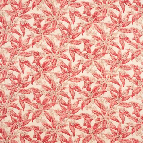 Linwood Fabrics Arcadia Prints Fabrics Loseley Fabric - Cherry Bakewell - LF1822C/002