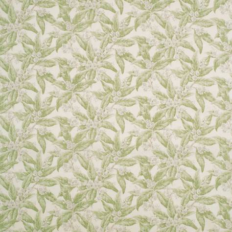 Linwood Fabrics Arcadia Prints Fabrics Loseley Fabric - Apple Green - LF1822C/004 - Image 1
