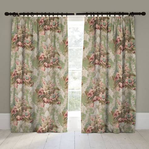 Linwood Fabrics Arcadia Prints Fabrics Wakehurst Fabric - Spring Green - LF1825C/004 - Image 4