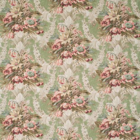 Linwood Fabrics Arcadia Prints Fabrics Wakehurst Fabric - Spring Green - LF1825C/004