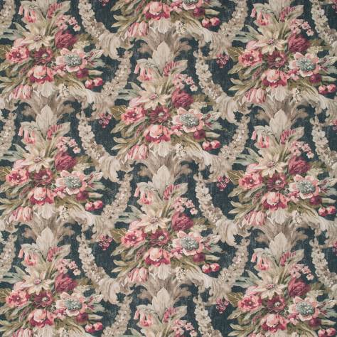 Linwood Fabrics Arcadia Prints Fabrics Wakehurst Fabric - Midnight Ramble - LF1825C/005