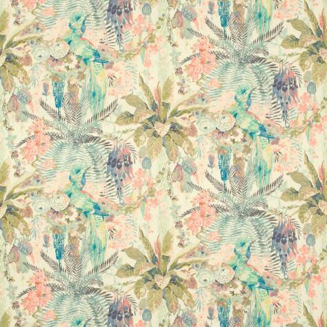 Linwood Fabrics Tango Prints Rainforest Rabble Fabric - Sherbet - LF1983C/001 - Image 1