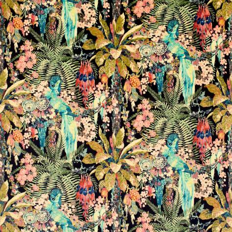 Linwood Fabrics Tango Prints Rainforest Rabble Velvet Fabric - Neon - LF1984C/001 - Image 1