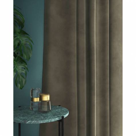 Linwood Fabrics Omega I and II Velvet  Omega Fabric - Linen - LF1498C/011 - Image 3