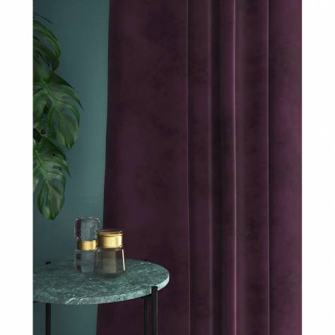 Linwood Fabrics Omega I and II Velvet  Omega Fabric - Grape - LF1498C/021 - Image 3