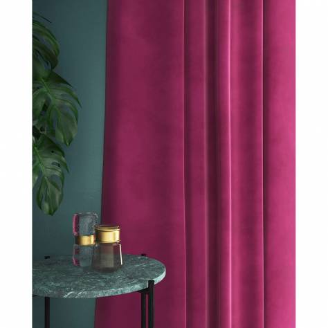 Linwood Fabrics Omega I and II Velvet  Omega Fabric - Pink - LF1498C/025 - Image 3
