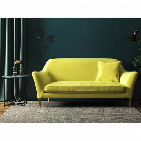 Linwood Fabrics Omega I and II Velvet  Omega Fabric - Lemon - LF1498C/031 - Image 4