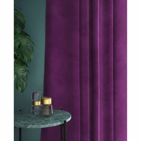 Linwood Fabrics Omega I and II Velvet  Omega Fabric - Orchid - LF1498C/065 - Image 3