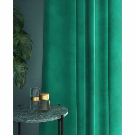 Linwood Fabrics Omega I and II Velvet  Omega Fabric - Tea Green - LF1498C/084 - Image 3