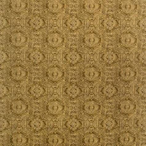 Linwood Fabrics Fable Fabrics Labyrinth Velvet Fabric - Gold - LF1924C/001 - Image 1
