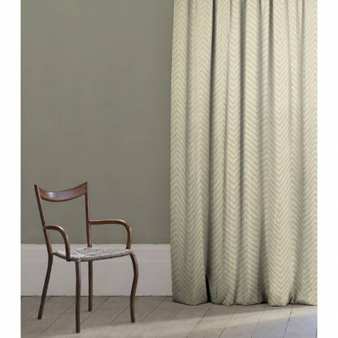 Linwood Fabrics Fable Weaves Zeus Fabric - Oyster - LF1928C/001 - Image 2
