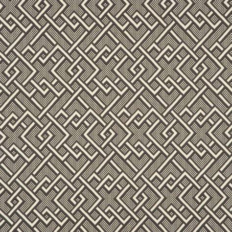 Linwood Fabrics Tango Weaves Pagoda Fabric - Graphite - LF1970C/003 - Image 1