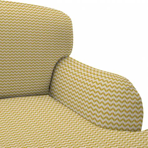 Linwood Fabrics Tango Weaves Bolero Fabric - Yellow - LF1972C/001 - Image 3