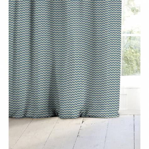 Linwood Fabrics Tango Weaves Bolero Fabric - Blue - LF1972C/003 - Image 2