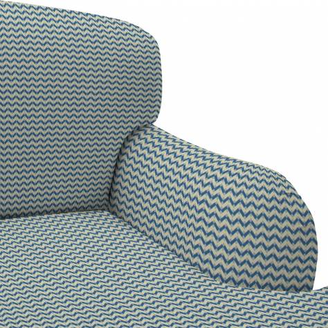 Linwood Fabrics Tango Weaves Bolero Fabric - Blue - LF1972C/003 - Image 3