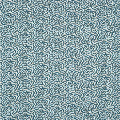 Linwood Fabrics Tango Weaves Polka Fabric - Cobalt - LF1973C/002