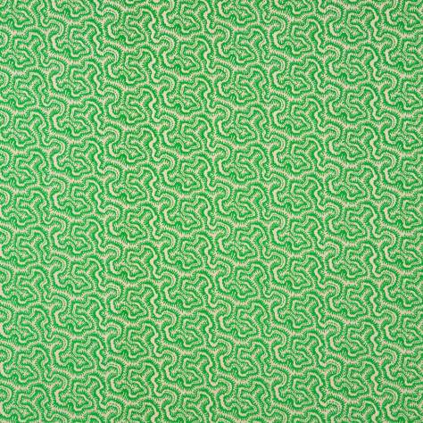 Linwood Fabrics Tango Weaves Polka Fabric - Grasshopper - LF1973C/003