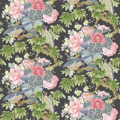 Linwood Fabrics Belleville Fabrics The Royal Garden Fabric - Twilight - LF2126C/002