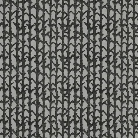 Linwood Fabrics Cosmos Velvets and Weaves Kari Fabric - Charcoal - LF2111C/004