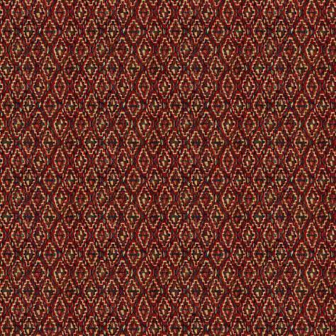 Linwood Fabrics Omega Prints II Fabrics Istanbul Fabric - Ruby - LF2202FR/001