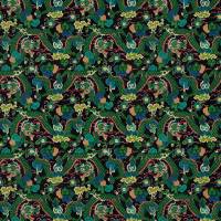 Double Dragon Fabric - Green