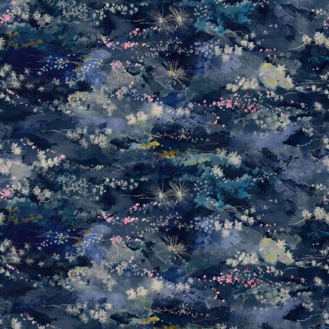 Linwood Fabrics Velvet Wonderland Fabrics Wonderland Fabric - Intergalactic - LF2239C/001 - Image 1